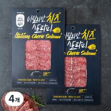 존쿡델리미트 이탈리안 치즈 살라미, 50g, 4개