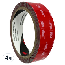 3M VHB 塑膠黏貼用強力泡棉雙面膠帶 25mm x 1.5m, 4個