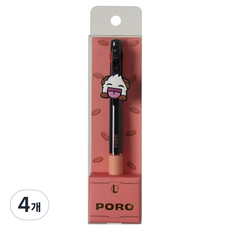 monAmi 英雄聯盟 Flip 3 三色原子筆 0.5mm, 4個, PORO