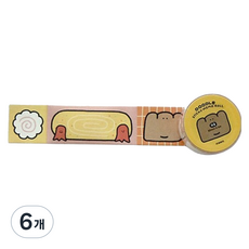 아이코닉 두들 점착 롤메모지, 6개, 1매, 03 푸드