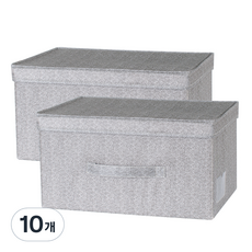코멧 홈 서랍형 수납박스, 그레이, 10개