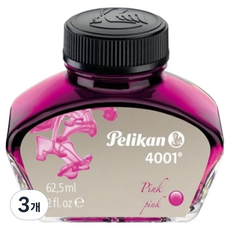 pelikan 4001 병잉크 62.5ml, 핑크, 3개