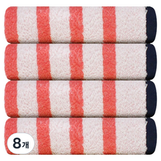 송월타월 코마사 키치 바스타올 200g 30수 면사, 오렌지, 8개