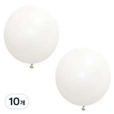 Sempertex 大型圓氣球 90cm, 白色, 10個