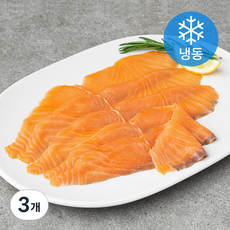 아라찬 항공직송 생연어로 만든 훈제연어 (냉동), 160g, 3개