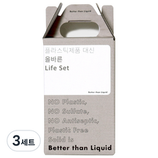 동구밭 올바른 라이프 비누 세제 세트, 3세트, 427g
