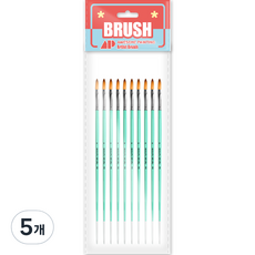 Awesome Painting 油畫 壓克力 水彩畫兼用畫筆 FILBERT 10入, 2號, 5個