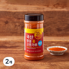 국산 청결 홍 고춧가루 국물용 (냉장), 200g, 2개