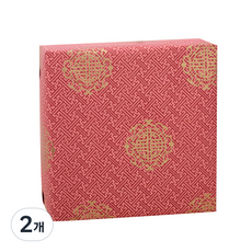 雙福圖案捲筒包裝紙 10m, 紅色, 2個