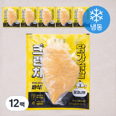 바르닭 크런치 닭가슴살 달고나맛 (냉동), 90g, 1개입, 12개