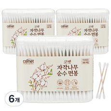 comet 白樺樹純棉花棒, 350入, 6個