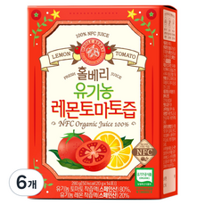 홀베리 유기농 레몬토마토즙 14p, 280g, 6개