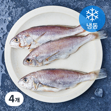 통영원 국내산 손질 백조기 (냉동), 4개, 400g(3미)