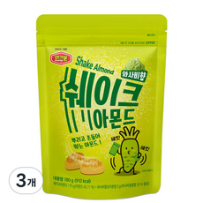 머거본 와사비향 쉐이크 아몬드, 180g, 3개