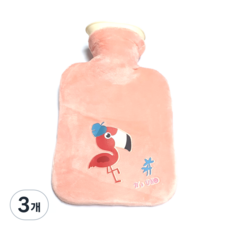 배리툴 보온 물주머니 플라밍고 1000ml, 3개