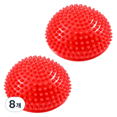 LoeyWing 平衡按摩半球 圓錐球, 櫻桃, 8個