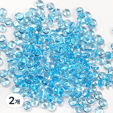 아트니즘 대용량 슬라임 재료 비즈공예 구슬 파츠 피쉬볼 500g, 2개, 0005하늘