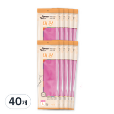 orUn 大光 橡膠手套, 粉紅色, 40個, 大(L)