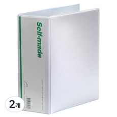 希望 D型環活頁夾 9cm 3孔, 白色(標籤隨機出貨), 2個