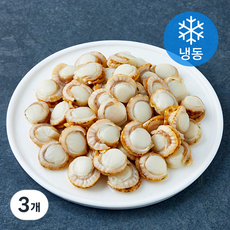 알찬해 자숙 가리비살 (냉동), 3개, 300g