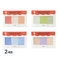 Monolike 彩色調色盤便利貼 奇趣好友自黏便條紙 B套組, 混合顏色, 2套