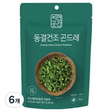 자연한알 자연곳간 국내산 동결건조 곤드레, 6개, 10g