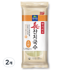 면사랑 장 잔치국수 소면, 1.4kg, 2개