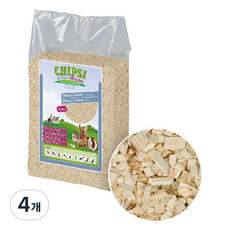 칩시 소동물 아스펜 칩베딩 오리지널 프리미엄 M, 4개, 2kg