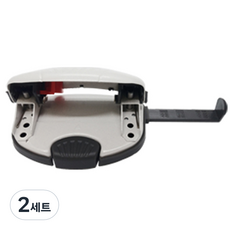 迷你2孔打孔機 + 8cm間距彩色文件夾50入組, 白色(打孔機), 混合色(文件夾), 2套