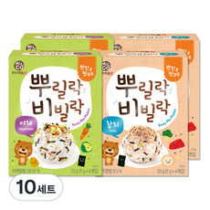 Miznco 孩童拌飯香鬆 2入組, 蔬菜口味+鮪魚口味, 10組