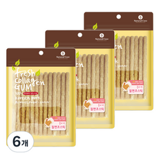 네츄럴코어 콜라겐스틱껌 강아지 간식, 칠면조맛, 100g, 6개