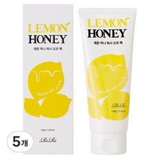 RiRe 檸檬蜂蜜水洗面膜, 1入, 5個
