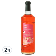 네이쳐티 복숭아시럽, 2개, 1L