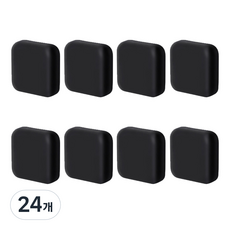 Travel Cube 簡易門擋防撞緩衝墊, 24個, 黑色