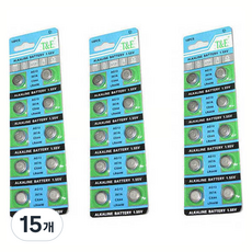 리튬 건전지 AG13, 10개입, 15개