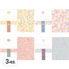 From&To Urban Flower 信紙 4款 x 16p + 信封 x 8p 套組, 3套, FL111