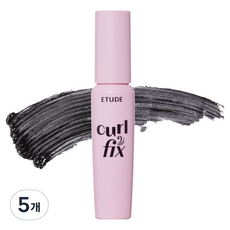 ETUDE 極C捲翹定型睫毛膏 迷你 4g, 黑色, 5個