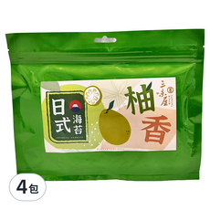 三味屋 日式柚香海苔 32g, 4包
