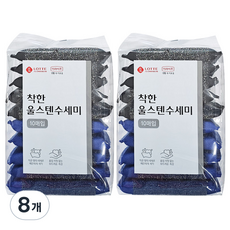 LOTTE 樂天 e.Life 鋼絲絨菜瓜布, 10入, 8個