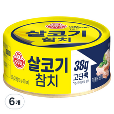 오뚜기 참치 살코기 통조림, 200g, 6개