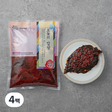 오늘의 밥상 양념깻잎무침, 1kg, 4팩