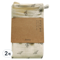 Iwooa 可水洗潔淨抹布, 2個, 黑色草本