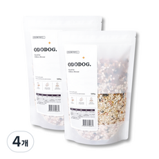 프롬벳 강아지 오도독 건강식 기능성 사료, 500g, 4개