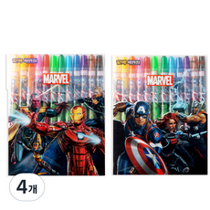 Kumhong 復仇者色鉛筆 隨機出貨, 12 種顏色, 4個