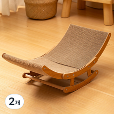 지앤와이 고양이 흔들의자 곡선형 안락의자 스크래쳐, 2개