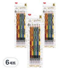 Maped 哈利波特 附橡皮擦鉛筆 6件組 HB, 6套, 綜合色