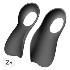 Bluevera 足弓支撐鞋墊 黑色 2入, 2個