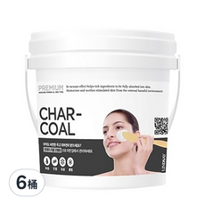 韓國 LINDSAY 軟膜粉 木炭 820g 深層清潔毛孔 調理肌膚油水平衡 打造健康光澤美肌, 6桶, 1入