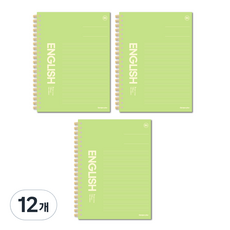 더오픈하우스 캠퍼스 플러스 유광엠보 영어노트 B5 23-7362, GREEN, 12개