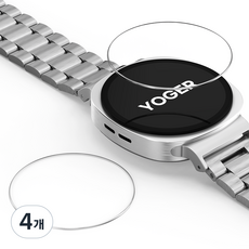 YOGER Galaxy Watch 全覆蓋鋼化玻璃水晶螢幕保護貼, 4個, 透明